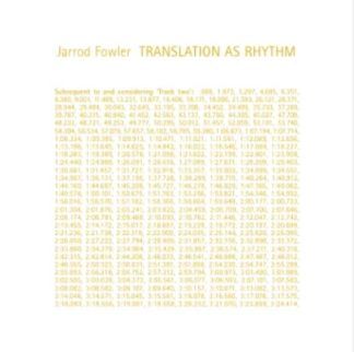 Jarrod Fowler Translation As Rhythm